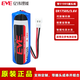 EVE億緯ER17505鋰電池3.6V適用于智能水表熱量表燃氣表流量計溫控器工控PLC數控機床設備 ER17505-帶51005插頭