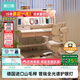 黑白調兒童S2兒童學(xué)習桌椅Pro書(shū)桌學(xué)習桌兒童專(zhuān)用3-18歲進(jìn)口山毛櫸奶油白