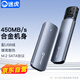 迷虎M.2 SATA/NGFF移動(dòng)硬盤盒 USB3.0外置Type-C固態(tài)SSD外接筆記本電腦蘋果16硬盤盒子(無硅膠套) GS05