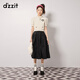 DZZIT【爆款補(bǔ)單】明星同款地素半身裙春秋新款法式復(fù)古宮廷女傘裙 黑色 S