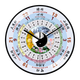 Tazxin養(yǎng)生掛鐘子午流注美容院鐘表中醫(yī)十二時辰經絡八卦靜音掛墻時鐘大 養(yǎng)生B 【黑色框】 12英寸 30cm