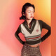NO ONE ELSE字母刺繡馬甲女2026春季新品學(xué)院風(fēng)V領(lǐng)無(wú)袖針織背心 白杏 0