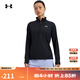 安德瑪（UNDERARMOUR）春夏Tech女子羅紋訓練運動長袖T恤1389857 黑色001  L