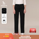 哈吉斯（HAZZYS）女裝 秋季女士【PHIZ系列】潮流休閑直筒水洗牛仔褲女 黑色BK 36 (155/68A 36)