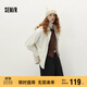 森馬（Semir）森柔牛仔|牛仔外套女中長(cháng)款燈芯絨翻領(lǐng)秋季落肩寬松103524109001