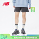NEW BALANCE 官方短裤女款运动透气宽松休闲舒适跑步运动针织短裤 ACK AWS33500 XL