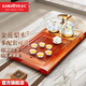 金灶（KAMJOVE） 花梨木茶盤(pán)套裝 實(shí)木茶臺自動(dòng)上水茶具套裝 茶道家用電茶盤(pán)R-800 搭配G9茶藝爐 陶瓷茶具 茶渣桶