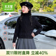木木屋品牌童裝女童毛衣秋冬2025新款兒童針織衫保暖中大童套頭上衣秋裝 黑色 120 適合110-120cm年齡6-7歲