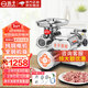 揚(yáng)子 絞肉機(jī)商用 大功率多功能絞切一體機(jī) 全自動(dòng)灌腸機(jī) 肉鋪食堂廚房強(qiáng)勁切片切絲絞肉餡機(jī)打肉機(jī) 【標(biāo)準(zhǔn)】128型精鐵1500W純銅電機(jī) 2025旗艦新升級(jí)