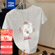 唐獅（TonLion）2025夏女圓領(lǐng)前胸圖案短袖T恤