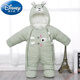 迪士尼（Disney）新生兒冬季羽絨棉連體衣嬰兒加厚外出服棉衣套裝寶寶包腳保暖抱衣 豆綠色小熊 80 (建議6-10個(gè)月)