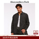 Abercrombie & Fitch男裝25秋冬新款美式寬松棉質(zhì)通勤長(zhǎng)袖牛仔開(kāi)衫襯衫125-5284 黑色 S (175/92A)