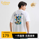 卡賓精致繡花T恤25夏季生動有趣色彩豐富 米白色12  L /175/50 