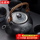美濃燒（Mino Yaki）進(jìn)口功夫茶具茶道套裝家用復古陶瓷日本茶具套裝一壺四杯 連濤一壺四杯茶具套裝