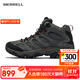 邁樂(lè )（Merrell）上新 戶(hù)外經(jīng)典徒步鞋男女款MOAB3 GTX中幫透氣防水耐磨防滑登山鞋 J035785深灰（男款） 43