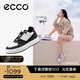 愛步（ECCO）板鞋女 倪妮同款增高厚底輕盈透氣百搭拼色休閑鞋 街頭ACE856823 黑色/灰白色85682350020 38