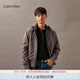 Calvin KleinJeans春秋男士ck雙面穿休閑通勤棒球領(lǐng)飛行員夾克外套J327465 BEH-太空黑 L