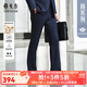 雅戈爾（YOUNGOR）西服男士630F款褲子秋冬青年男套西褲子全羊毛面料經(jīng)典款西褲 深藍 34 175/84A