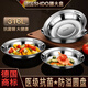 膳大皇（SHDO）德國316不銹鋼盤食品級碟子加厚菜盤餐盤家用防溢圓盤蒸盤魚盤子 抗菌316防溢圓盤20cm 5個