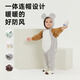 papa【糯米棉】爬爬秋季男女寶寶連體衣嬰兒衣服長(zhǎng)袖爬服造型可愛(ài) 灰色 90cm