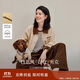 茵曼巴恩風(fēng)牛仔夾克外套2025秋女裝新款落肩袖上衣 古杏色 L