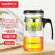 金灶（KAMJOVE）TP-200 耐熱玻璃泡茶壺彈壓式過(guò)濾飄逸杯茶水分離泡茶器茶道杯 TP-160茶壺 500ml