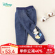 迪士尼寶寶（Disney Baby）迪士尼童裝男童米奇休閑褲仿牛仔加絨長(cháng)褲 深藍 3歲/身高100cm