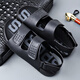 卓斯尼斯（JOISNEAS）男鞋2024夏季新款休閑涼鞋男士魔術(shù)貼真皮羅馬涼鞋戶(hù)外運動(dòng)沙灘鞋 黑色 41