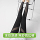 KJ網(wǎng)紗鏤空鯊魚(yú)褲女外穿夏季薄款高腰緊身冰絲涼涼打底褲笆比瑜伽褲 黑色 2XL