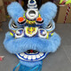醒獅獅頭佛山竹編全套成人佛裝獅南獅羊毛學(xué)生表演獅子頭舞獅大人 3號國潮藍色獅頭+獅被+2條褲子
