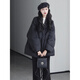 韓璐嬌（hanlujiao）羽絨棉服女2025年冬季新款韓版寬松加厚小個(gè)子洋氣時(shí)尚棉衣外套女 黑色 M