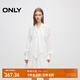 ONLY秋季甜美舒適A字寬松顯瘦短裙連衣裙女|124307046 S00 白色 XS (155) 76A