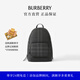 博柏利（BURBERRY）【禮物】男包 Rocco - 炭灰色格紋雙肩背包
