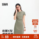 森馬（Semir）連衣裙女圓領(lǐng)收腰彈力針織裙2025夏刺繡休閑短裙辣妹109325114001