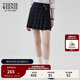 Teenie Weenie小熊秋季格紋百褶短裙學(xué)院風(fēng)休閑半身裙灰色半裙女裝 撞色 S (160)