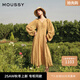 moussy 【劉亦菲同款】南法度假風(fēng)碎花浪漫優(yōu)雅連衣裙028ISX33-3711 070米色 M