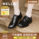 百麗（Belle）時(shí)光旅人樂(lè )福鞋女25秋新商場(chǎng)款質(zhì)感皮帶扣通勤單鞋E1F1DCM5預售 黑色 36 (230mm)
