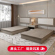 板冉賓館床酒店家具標間定制床箱全季五星級客房雙人床民宿專(zhuān)用床單間 酒店工具