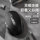 云墨（YUNMO）無(wú)線(xiàn)藍牙鼠標可充電式辦公靜輕音人體工學(xué)筆記本臺式電腦ipad通用適用于惠普華碩華為 【無(wú)線(xiàn)藍牙雙模+靜音按鍵】商務(wù)黑