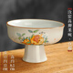竹茗堂汝窯茶點(diǎn)盤(pán)高足果碗點(diǎn)心盤(pán)水果零食盤(pán)陶瓷高腳果盤(pán)中式糕點(diǎn)盤(pán)托盤(pán) 汝窯高腳果碗【石榴】