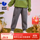 迷你巴拉【蹦蹦褲】男女童秋冬新款遠紅外加絨褲子長(cháng)褲 中灰20410 130