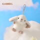 伽百利（Gabriel）毛絨玩具兔子掛件鑰匙鏈包掛生日禮物娃娃小玩偶小兔 W2009A 白色黛比掛件 11cm
