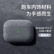 優(yōu)思頓適用airpods pro二代保護(hù)套高級(jí)感蘋果耳機(jī)保護(hù)套翻毛皮airpods三代保護(hù)套簡(jiǎn)約pro輕奢防摔盒 【高級(jí)灰】不掉蓋|戴套可無(wú)線充電 蘋果 AirPods Pro 第二代