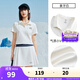 安踏（ANTA）×海豹看看聯(lián)名丨正肩短袖polo衫女夏季新款v領(lǐng)短款休閑上衣 象牙白-1 M (女165)