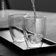 karphome卡普家居耐熱玻璃杯雙層家用泡茶杯防燙手喝水杯果汁杯子杯架套裝 2只裝350ML