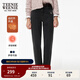 Teenie Weenie小熊女裝牛仔褲冬季時(shí)尚基礎款通勤簡(jiǎn)約舒適休閑褲子 黑色 L (170)