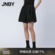 JNBY/江南布衣春秋短褲通勤風(fēng)光澤度佳寬松A字型花苞女裙褲5O1E12260 001/本黑 M