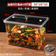 輕鵠亞克力盒子超市散稱(chēng)干果瓜子密封盒炒貨干貨透明食品盒防潮展示盒 30*20*20 密封分體蓋 加厚款