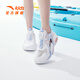 安踏兒童涼鞋女大童鞋沙灘鞋夏季新透氣旋鈕扣戶(hù)外學(xué)生包頭框子鞋 安踏白/水池藍/藕橙色-1 34 腳長(cháng)約21.5cm