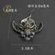 輕萌925純銀藏式金翅大鵬鳥配飾吊墜文玩手串配件diy復(fù)古小件飾品側(cè)掛 小號925純銀鑲銅 送掛繩一根或純